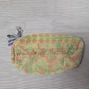 Handcrafted Multicolor Kantha Pouch! #1